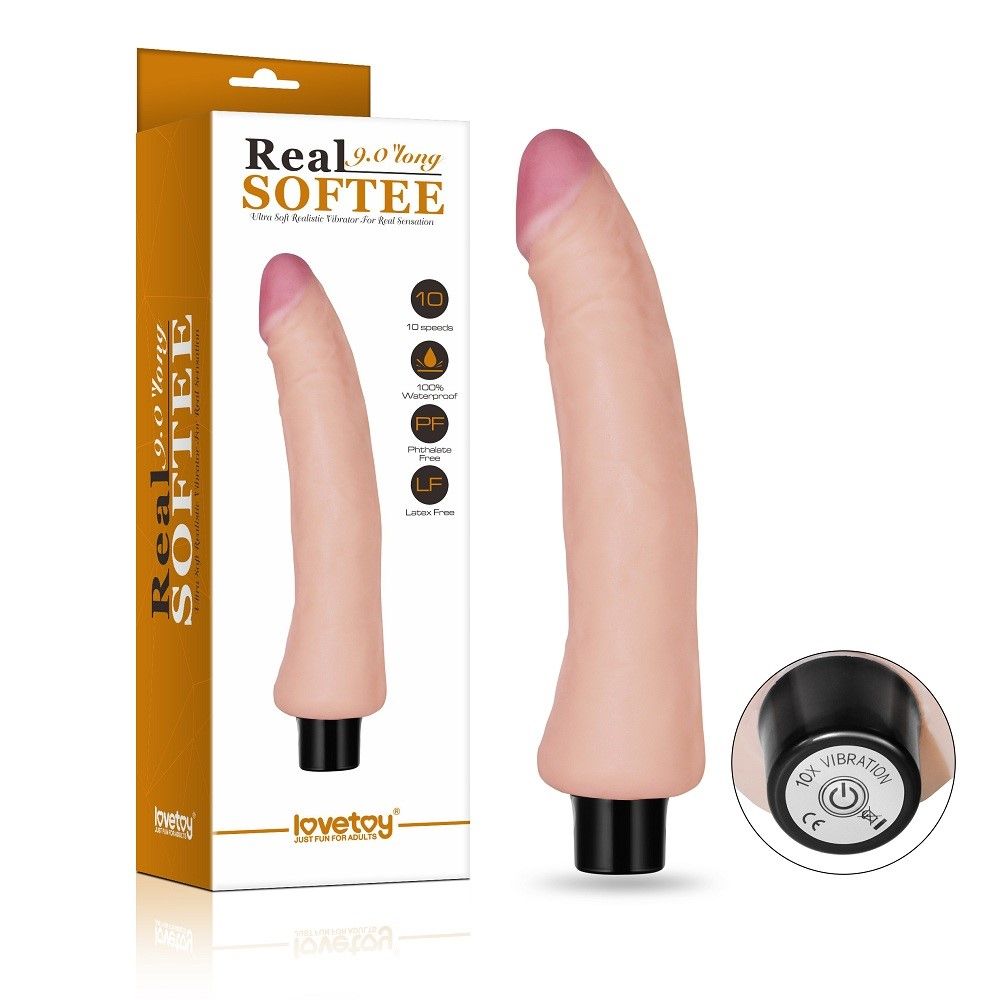 Вибратор Lovetoy Real Softee, 24 см (телесный)