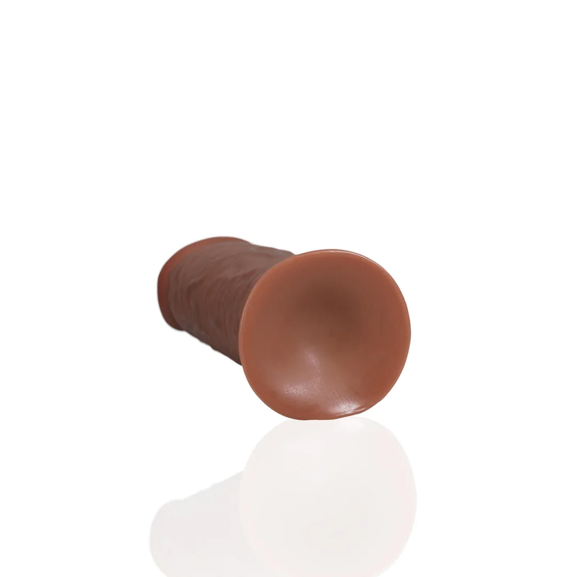 Фаллоимитатор RealRock Extra Thick Straight, 20.3 см (коричневый)