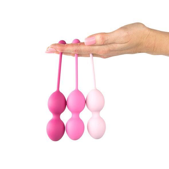 Вагинальные шарики FeelzToys FemmeFit Advanced, 3 шт (розовый)