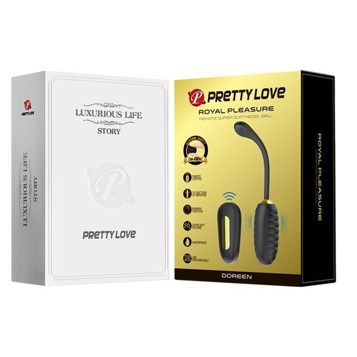 Виброяйцо Pretty Love Doreen Remote Control Egg, 19,7 см (черный)
