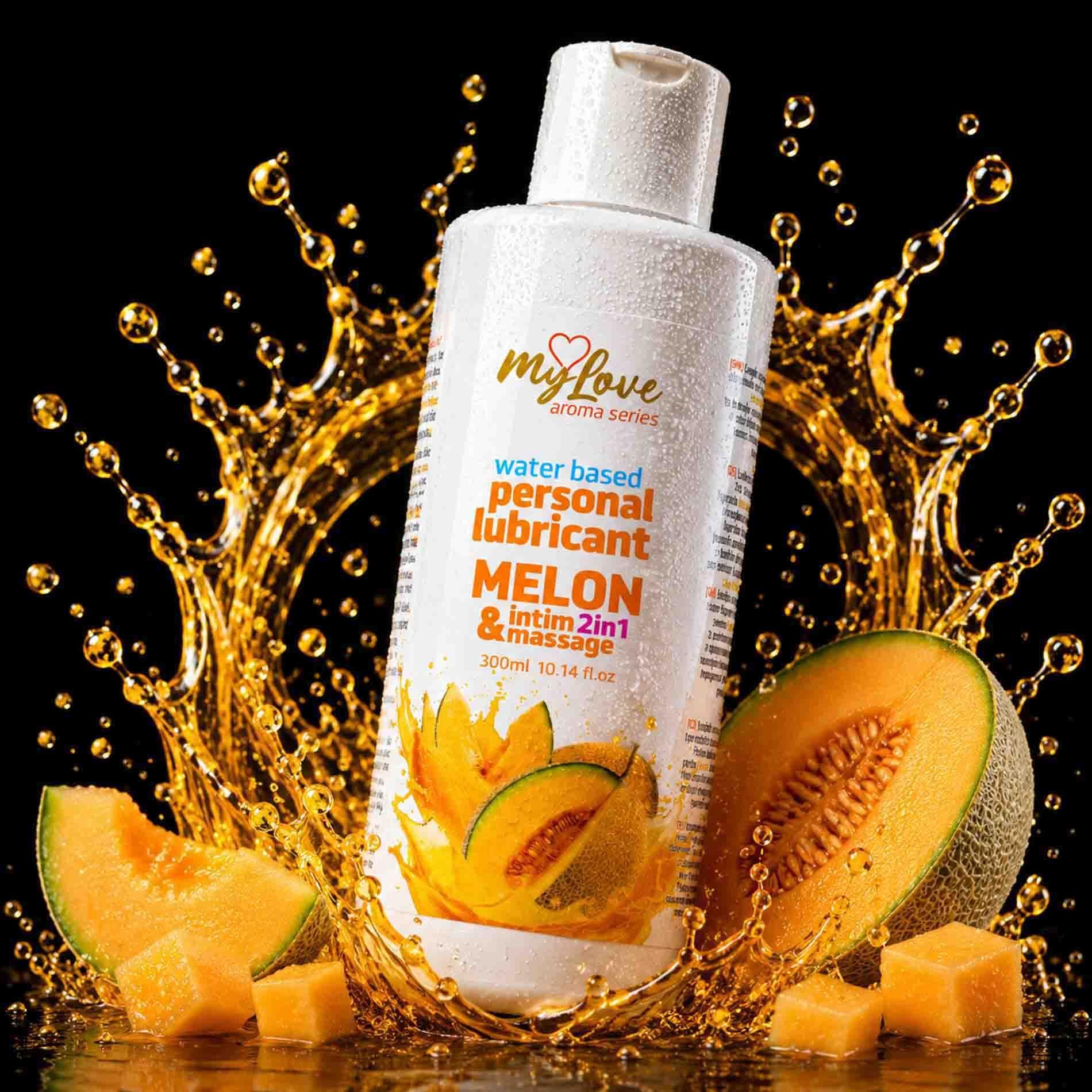 Лубрикант MyLove Aroma Series Intim&Massage 2in1 Melon, 300 мл