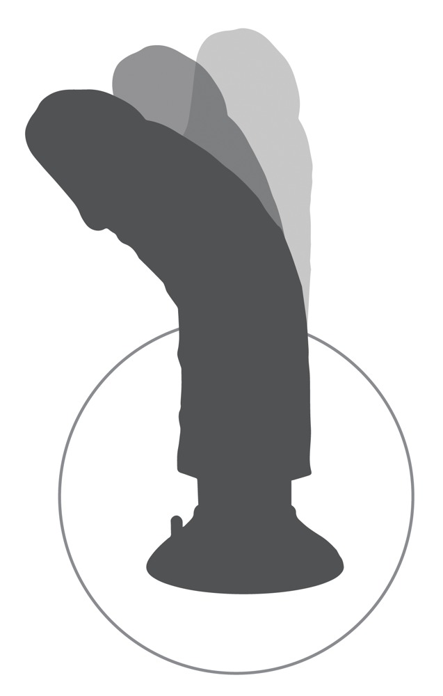 Вибратор King Cock Vibrating Cock With Balls, 20.3 см (телесный)