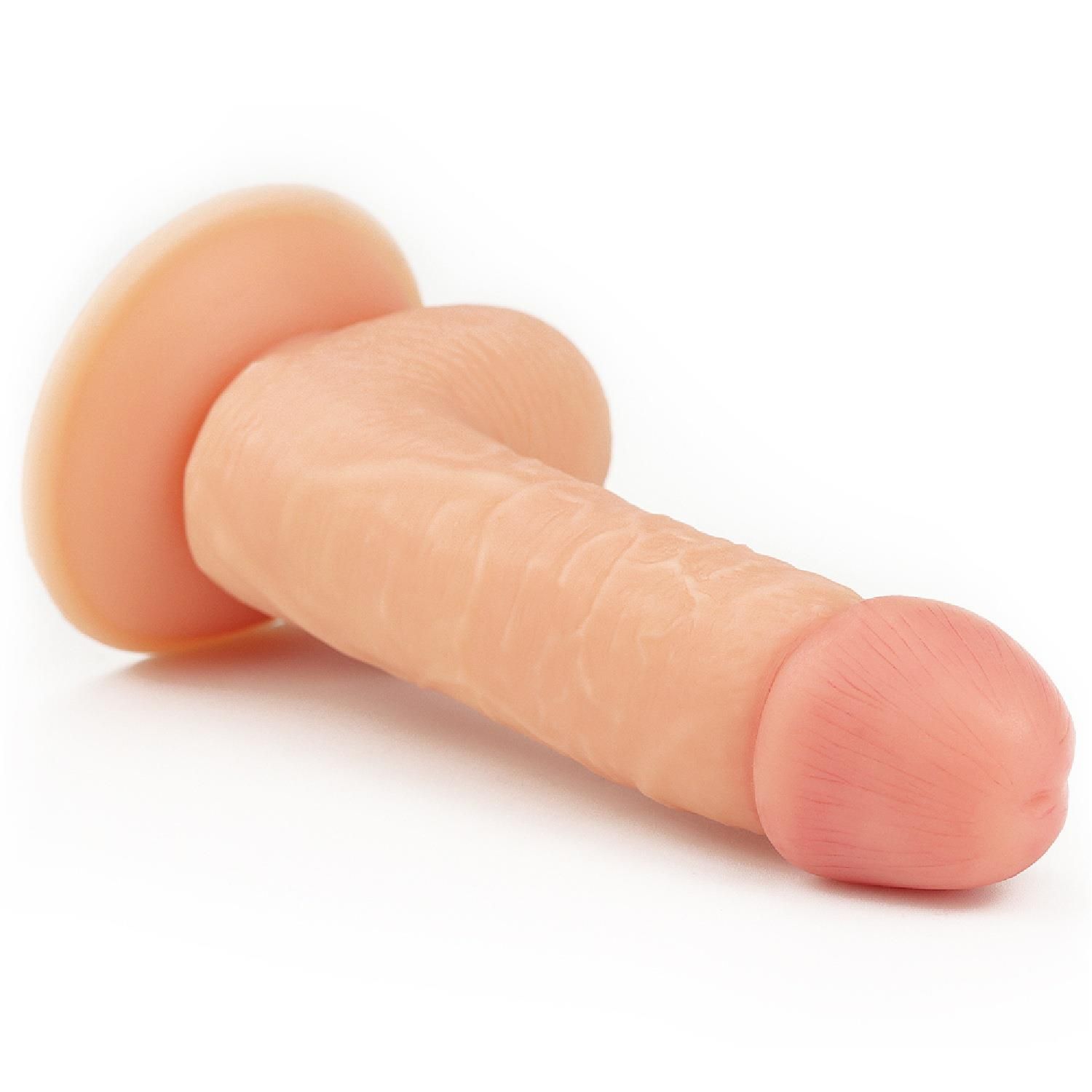 Фаллоимитатор LoveToy The Ultra Soft Dude Flesh, 18 см (телесный)