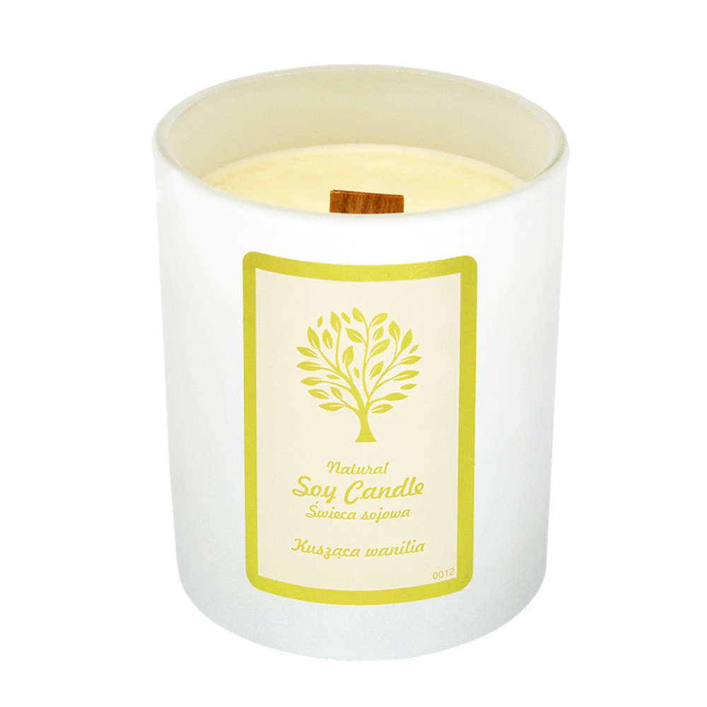Свеча Aurora Natural Soy Candle Tempting Vanilla, 150 г