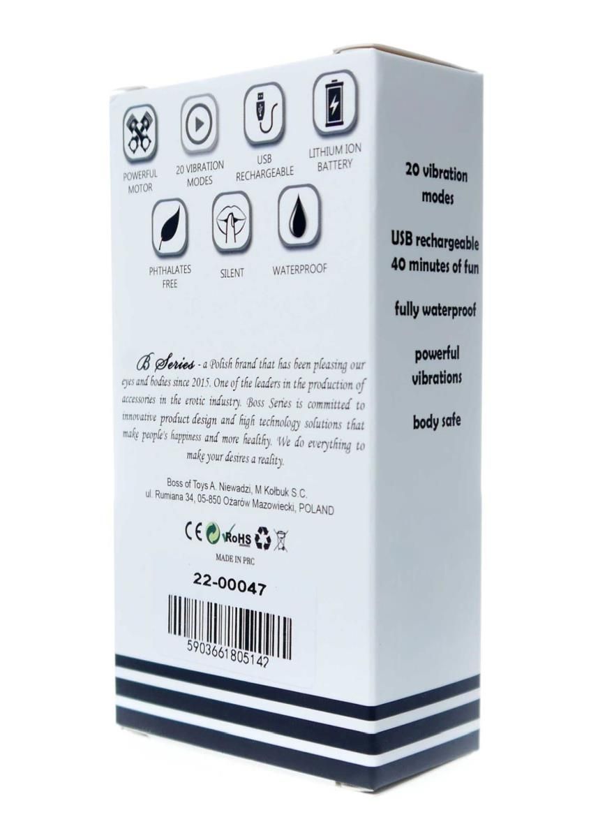 Мини-вибратор B - Series Magic Rechargeable Powerful Bullet, 10 см (черный)