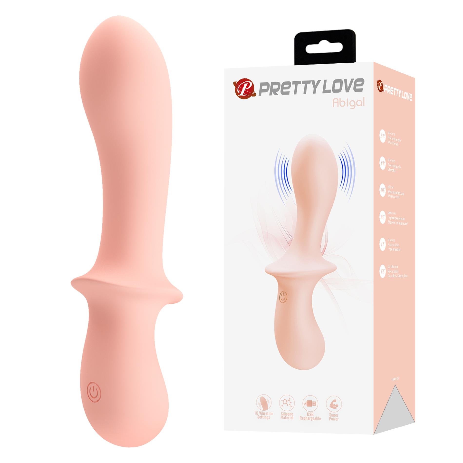 Вибратор Pretty Love Abigal, 16 см (розовый)