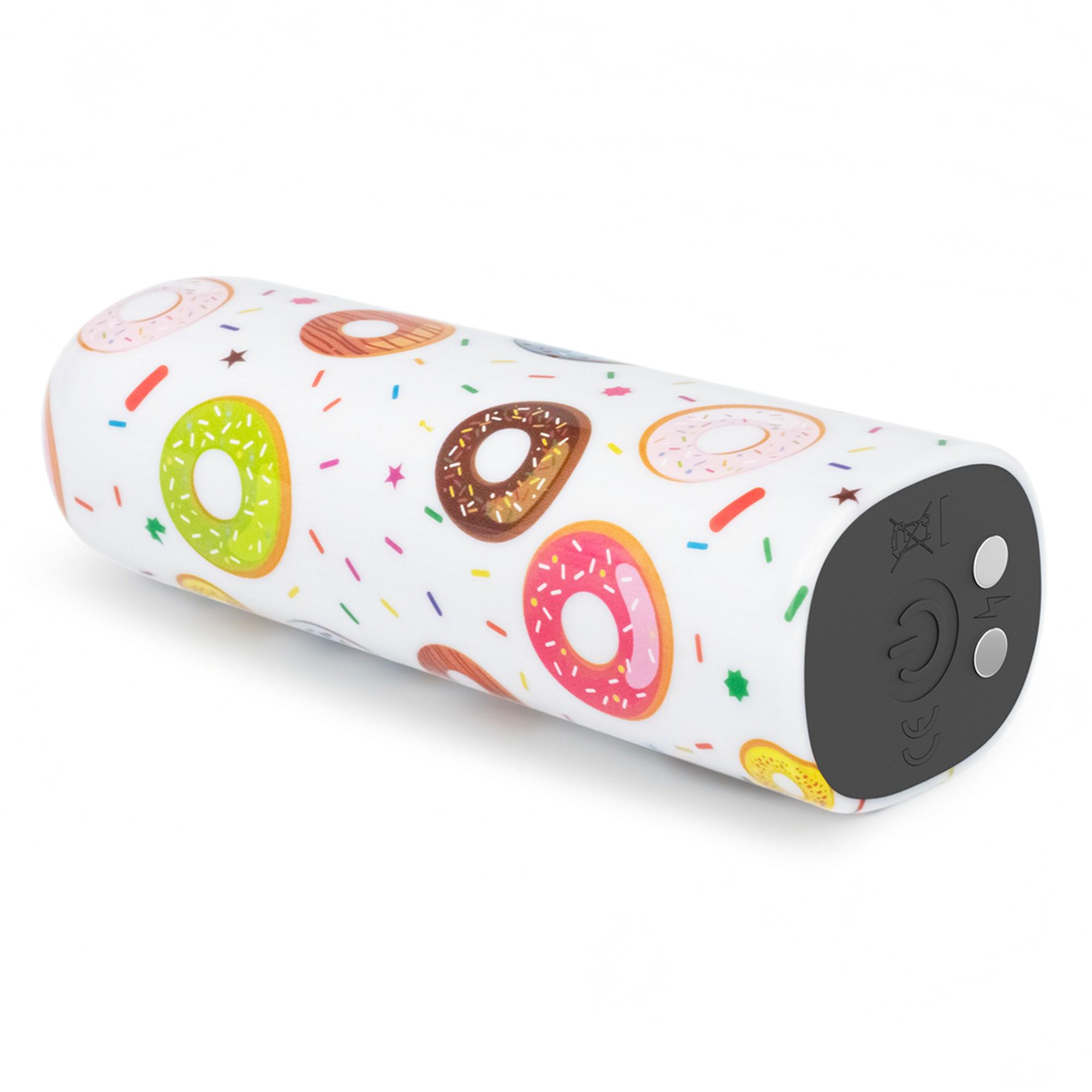 Wibrator do łechtaczki Lovetoy Donut Massager, 8.5 cm (biały)