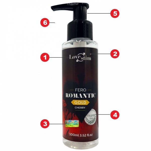Olejek do masażu LoveStim Fero Romantic Gold, 100 ml