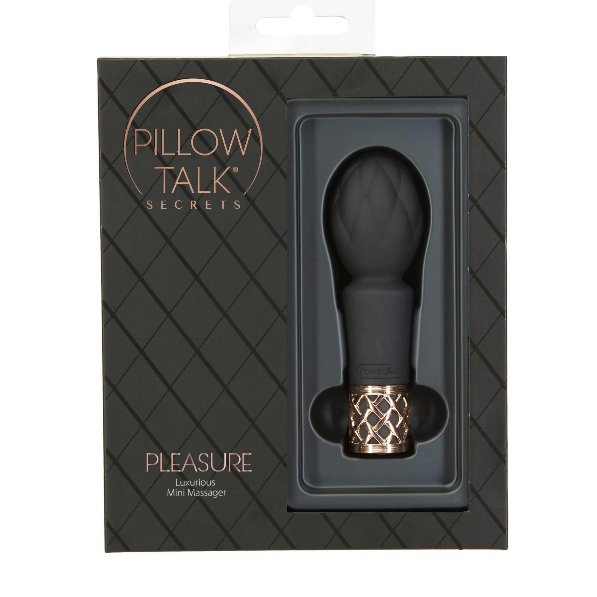 Вибратор Pillow Talk Secrets Pleasure, 11,1 см (чёрный)