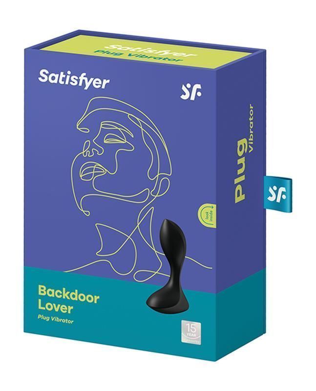 Korek analny wibrujący Satisfyer Backdoor Lover, 11,5 cm (czarny)