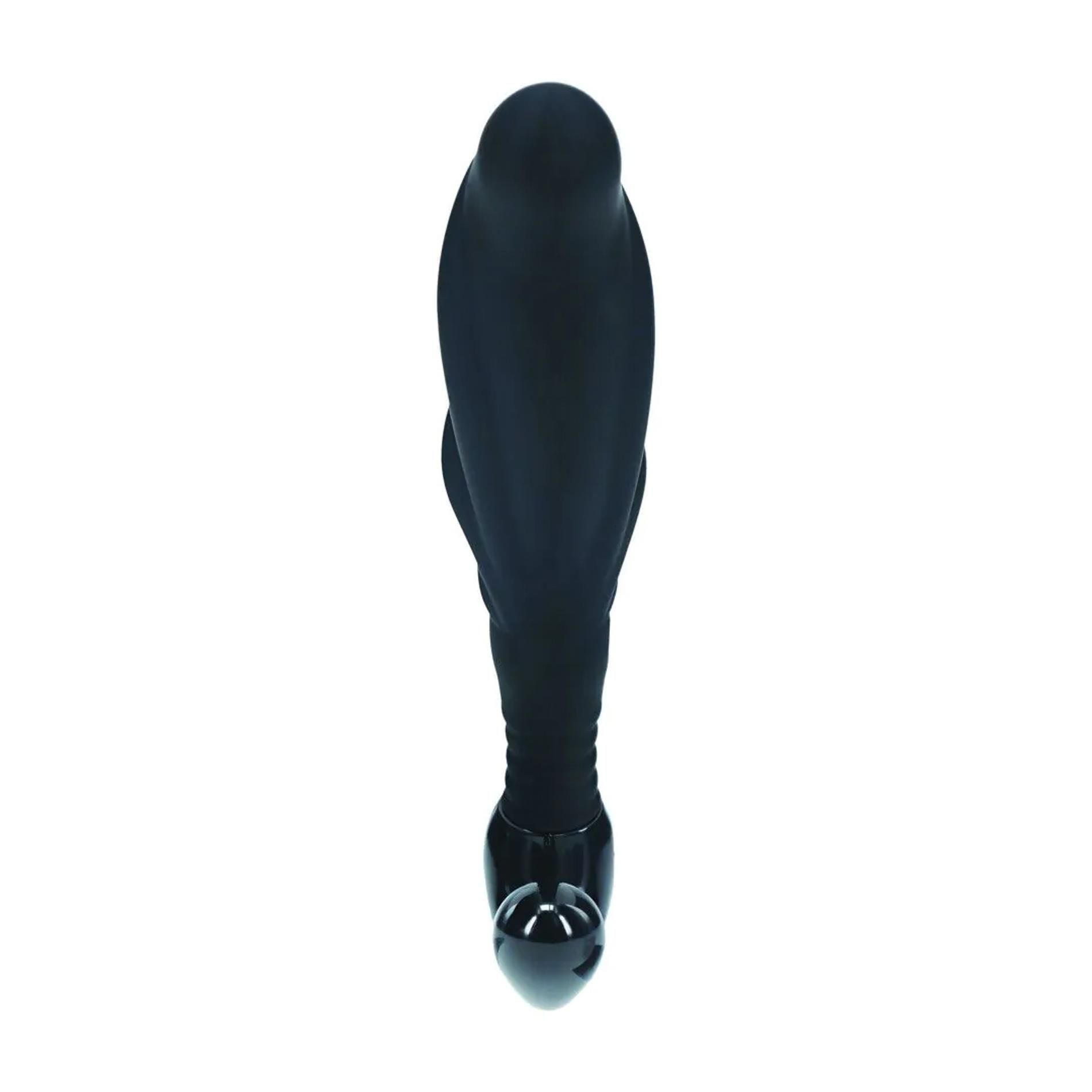 Стимулятор простаты Levelz Rippled with Hard Loop L, 12.4 см (черный)