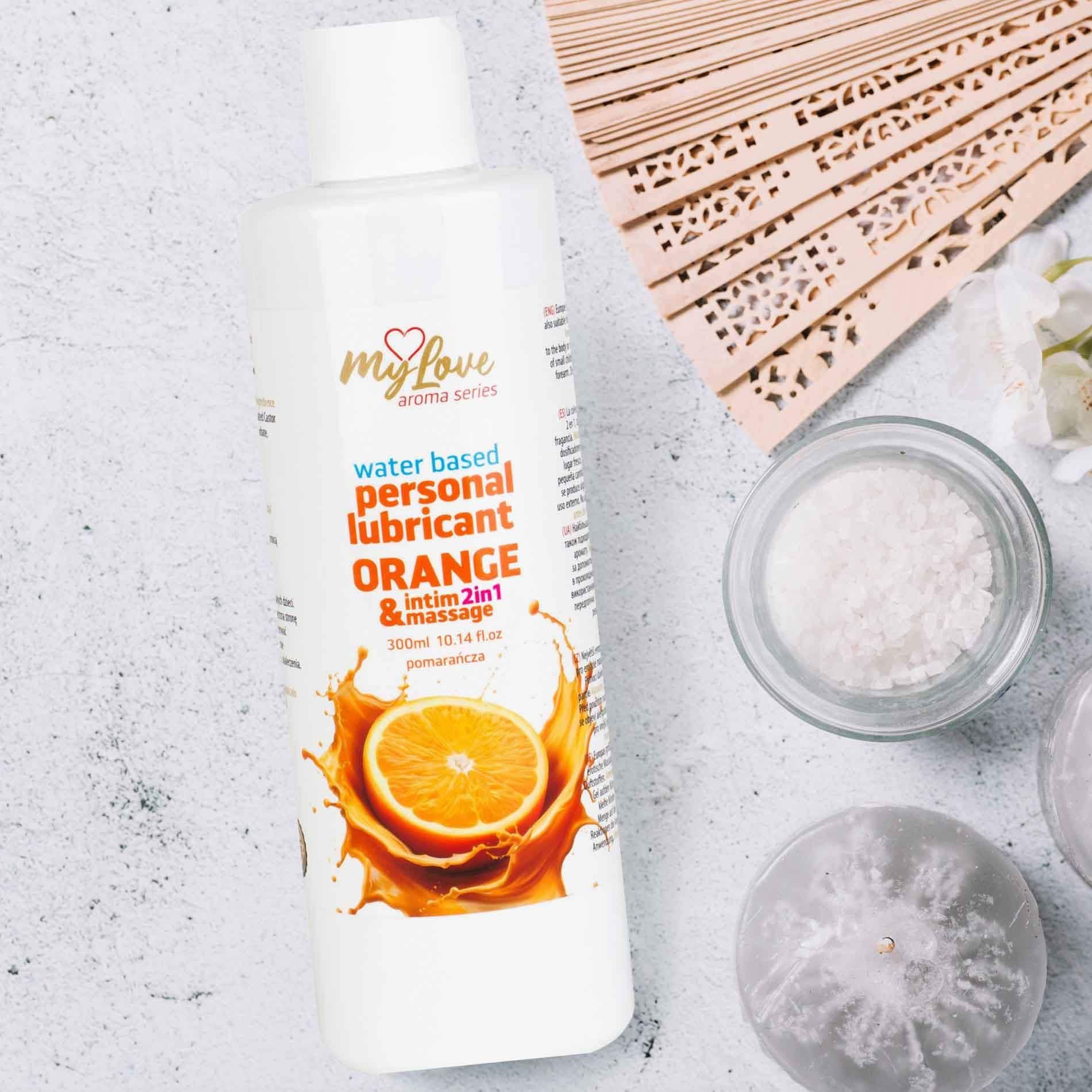 Lubrykant MyLove Aroma Series Intim&Massage 2in1 Orange, 300 ml