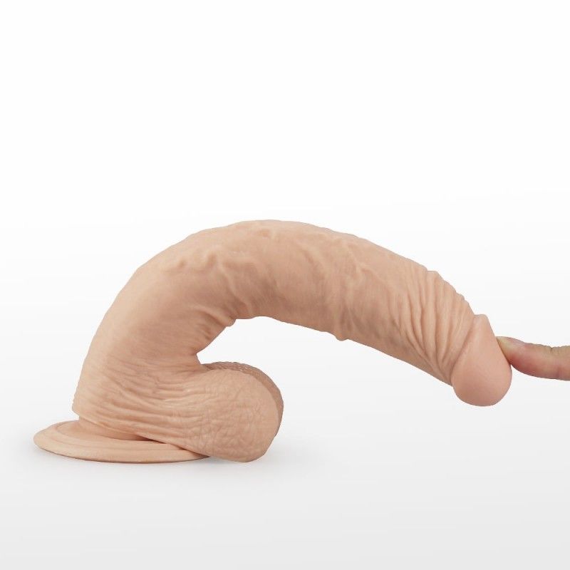 Реалистичный вибратор Lovetoy Real Extreme, 24 см (телесный)