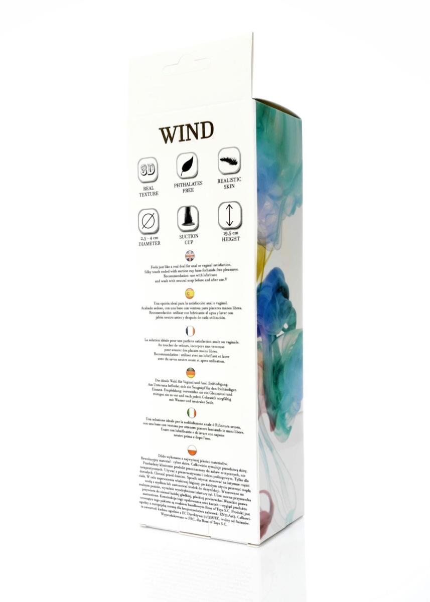 Фаллоимитатор Boss Series Wind, 19.5 см (телесный)