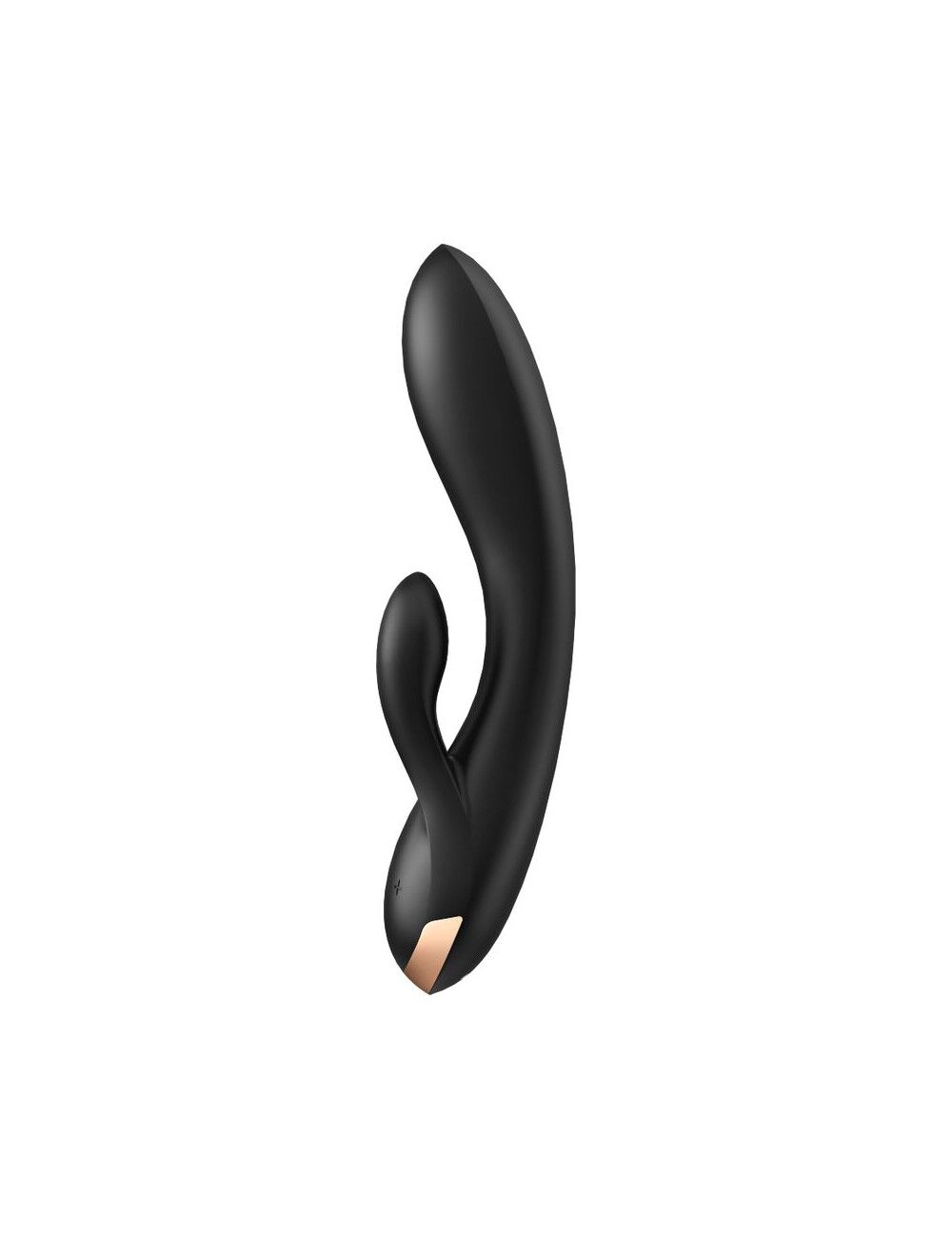 Вибратор-кролик Satisfyer Double Flex, 20 см (черный)