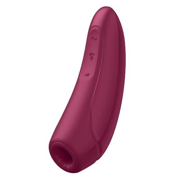 Вакуумный стимулятор клитора Satisfyer Curvy 1+ (красный)