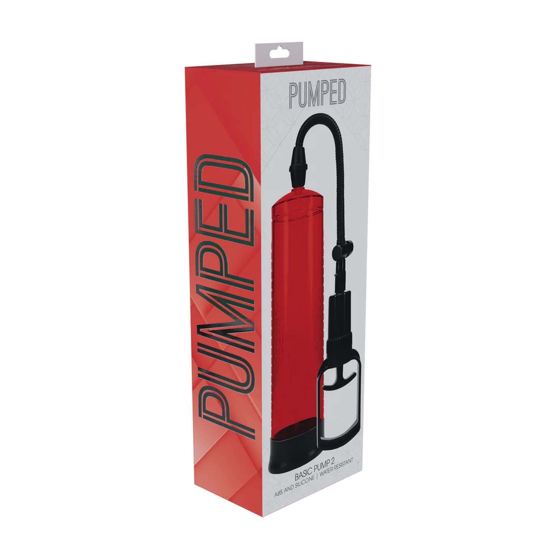 Помпа для пениса Pumped Basic Pump 2, 31 см (красный)