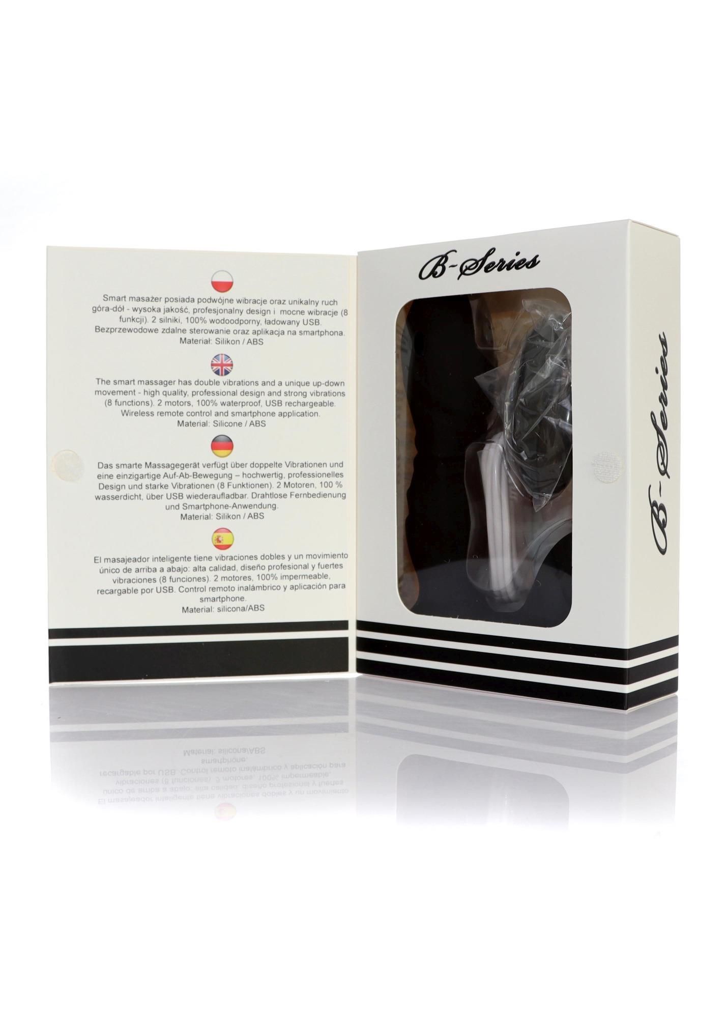 Стимулятор простаты B - Series Magic Smart Massager App, 9 см (черный)