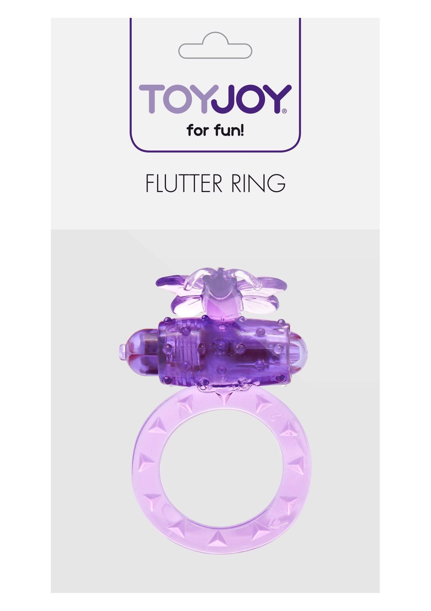 Виброкольцо ToyJoy Flutter Ring, 7.5 см (фиолетовый)