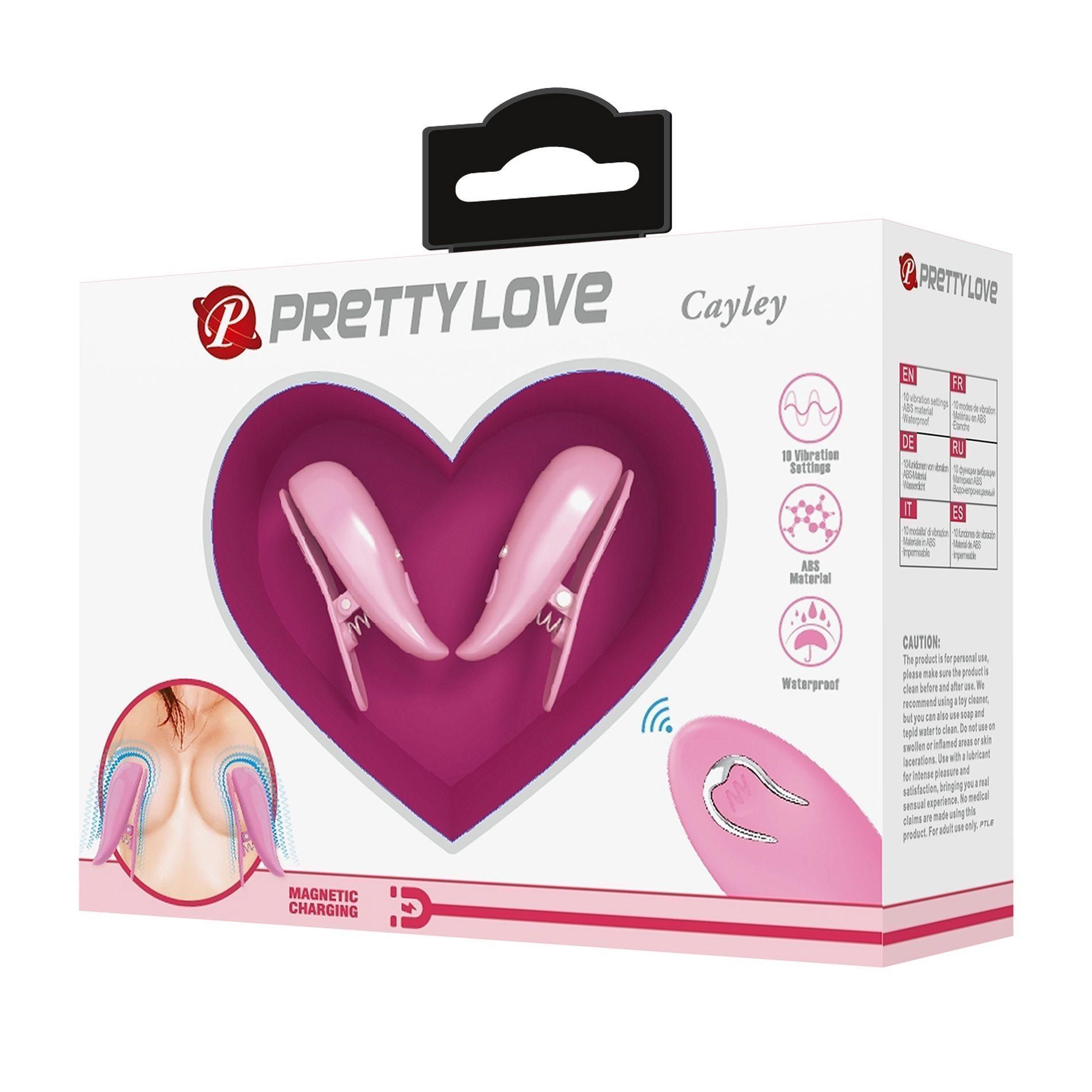 Затискачі для сосків Pretty Love Cayley (рожевий)