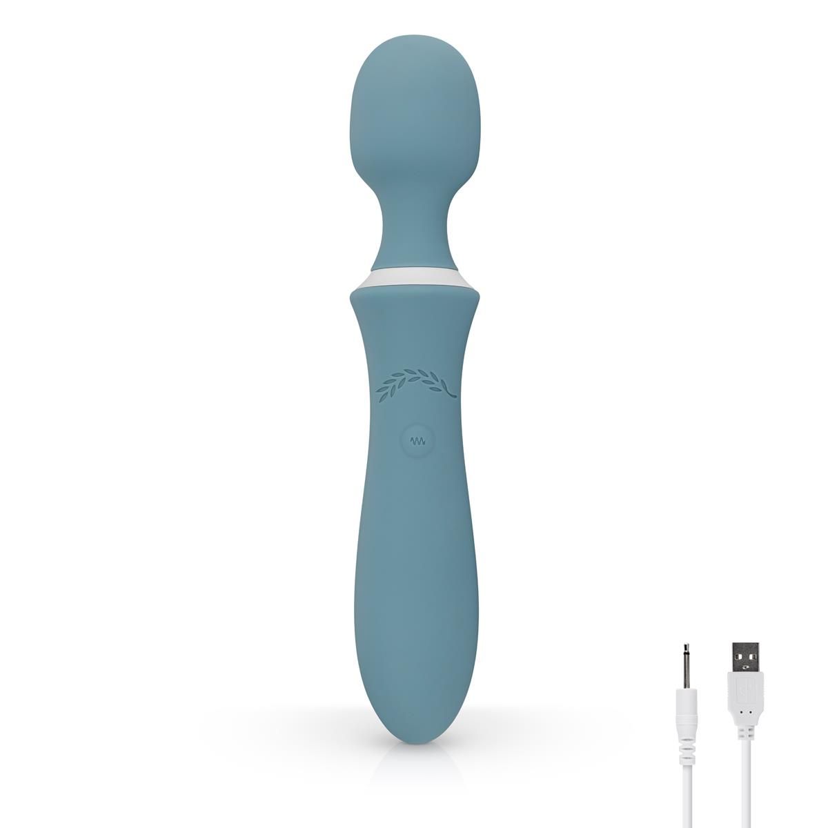 Вибромассажер Bloom Orchid, 22.5 см (бирюзовый)