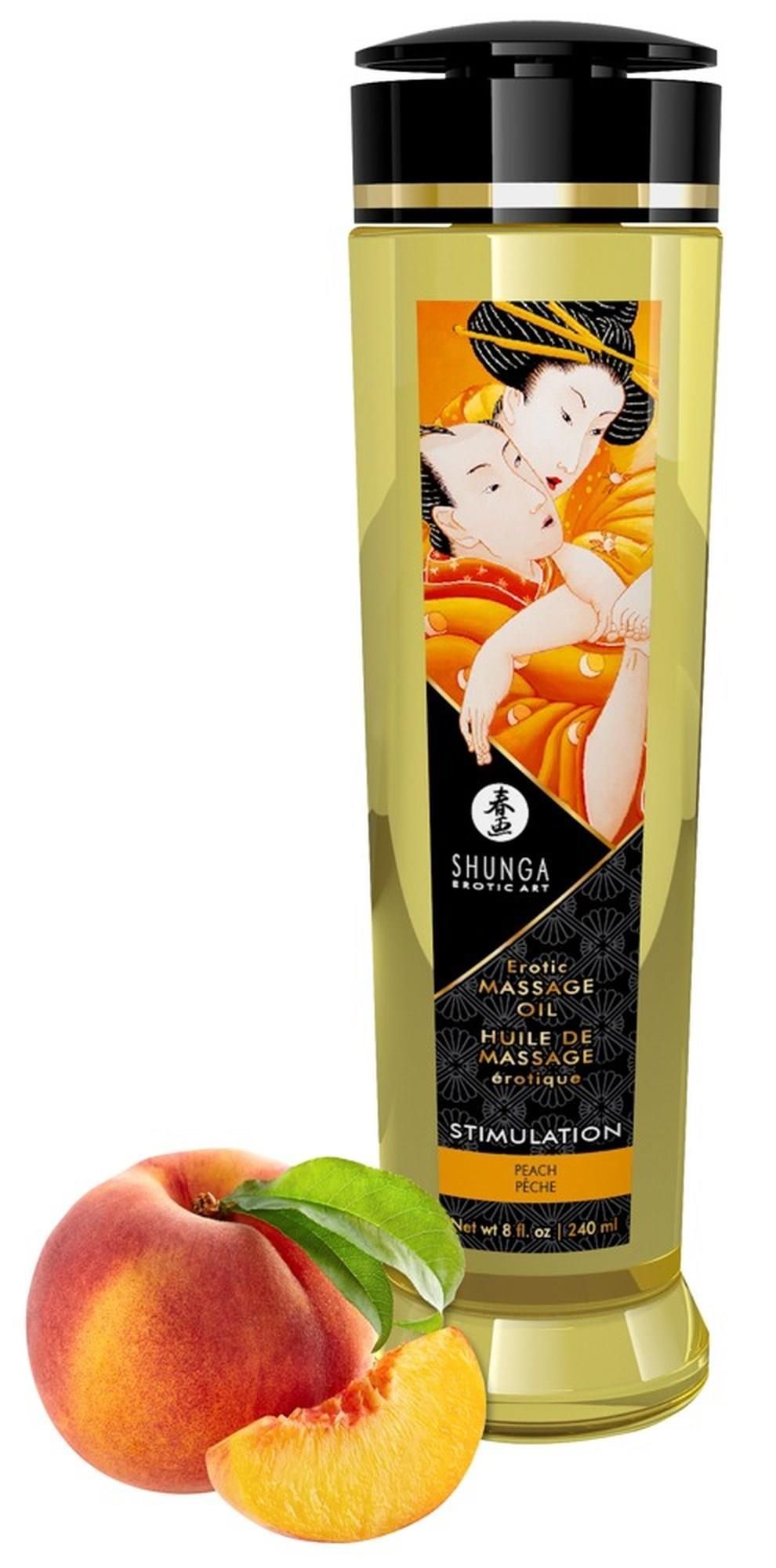 Массажное масло, Shunga персик, 240 мл
