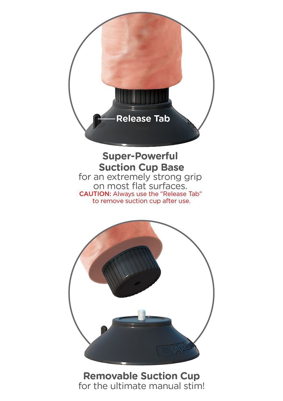 Wibrator Pipedream Vibrating Cock, 22,8 cm (w kolorze cielistym)