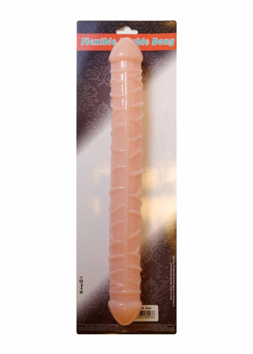 Двухсторонний фаллоимитатор B - Series EasyLove Flexible, 33.5 см (телесный)