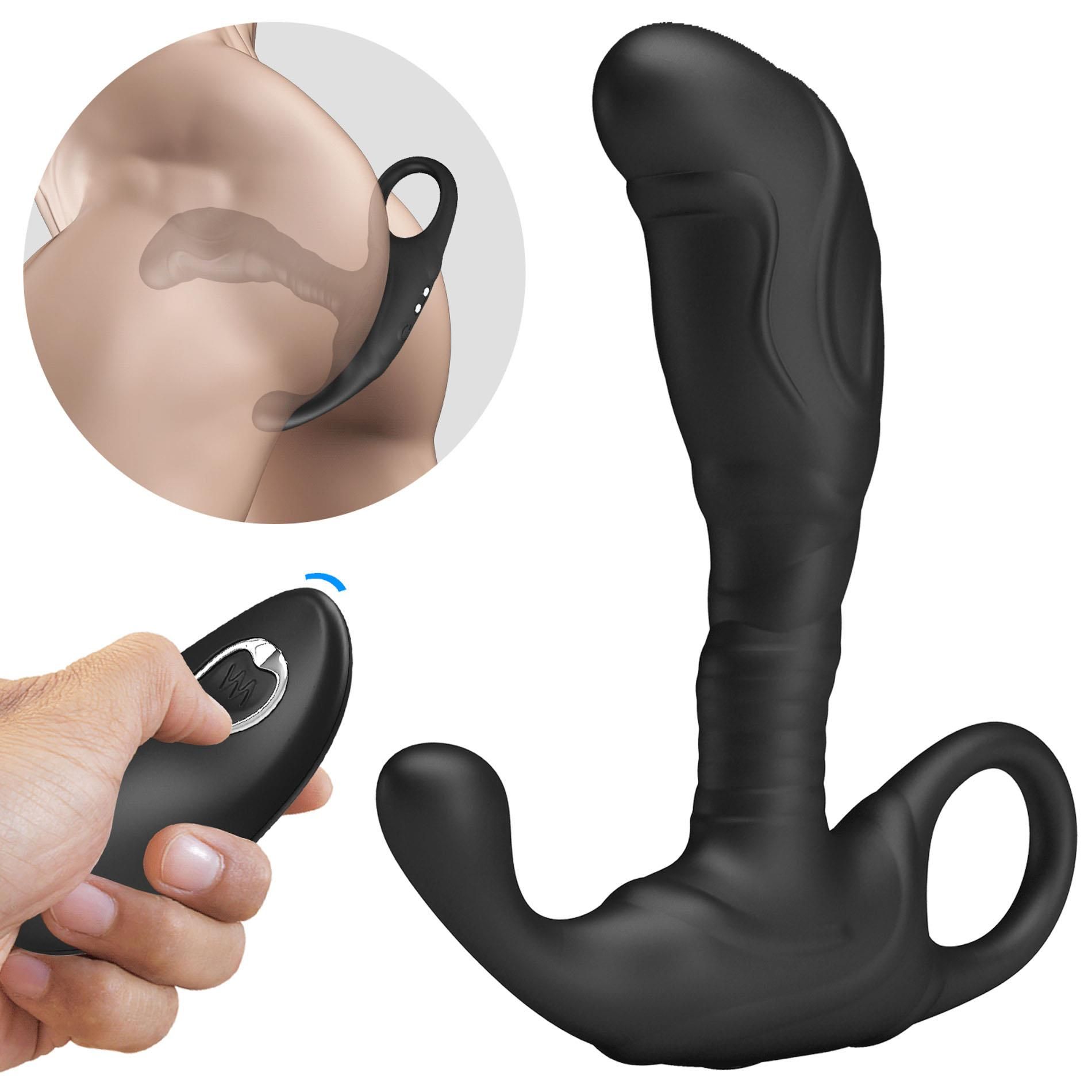 Стимулятор простаты Mr. Play Remote Control, 11.5 см (черный)