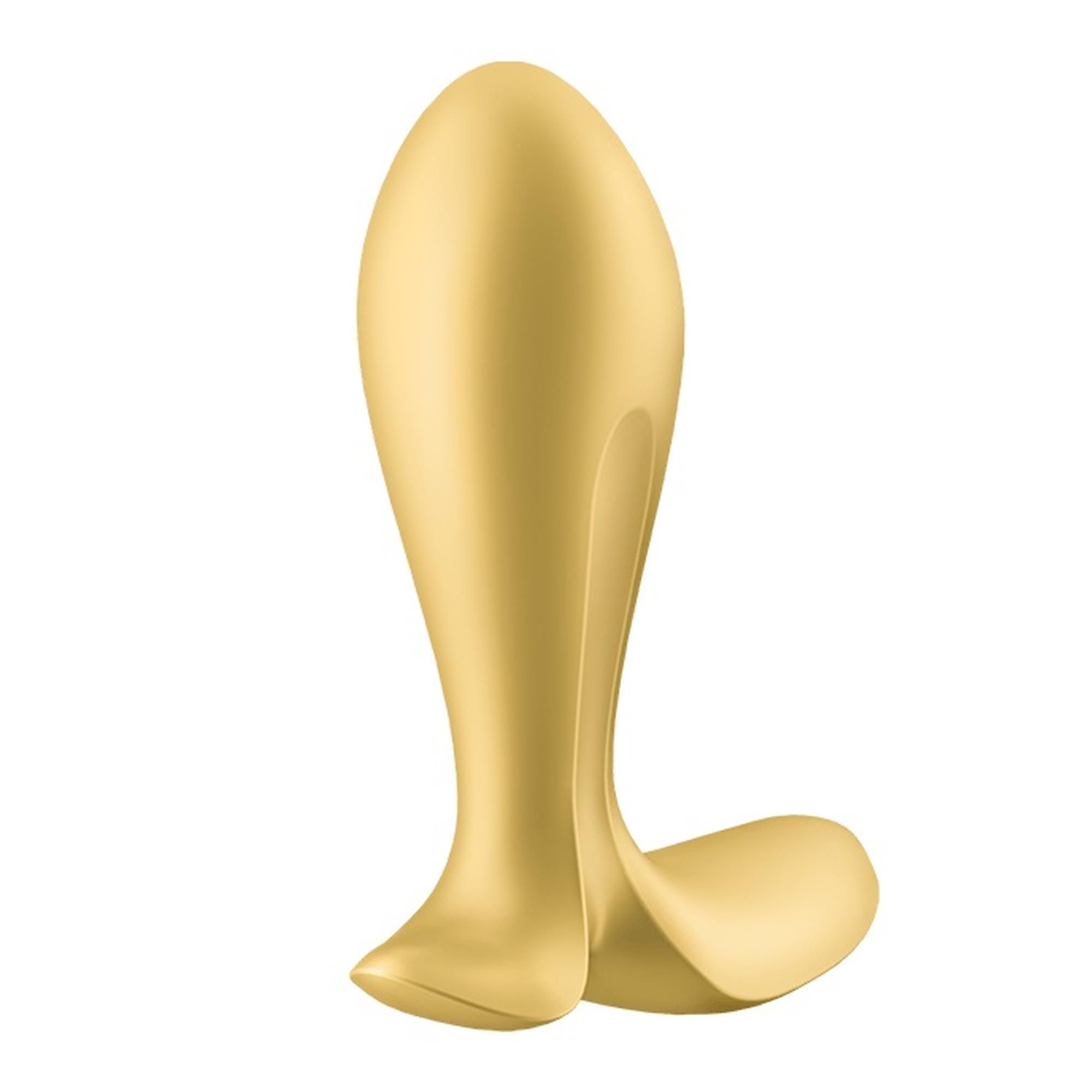 Wibrujący korek analny Satisfyer Intensity Plug, 11,3 cm (złoto)