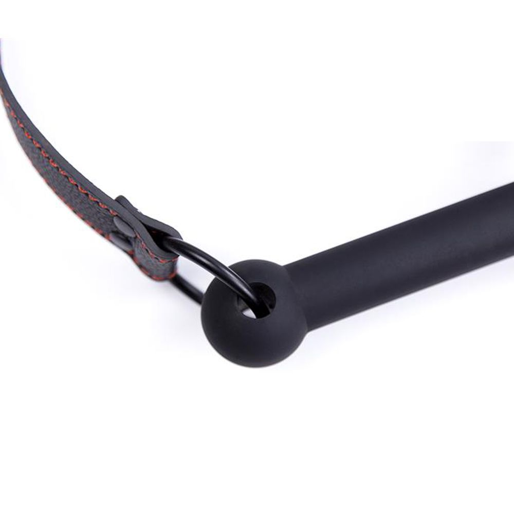 FETISH ADDICT Bone Gag - Knebel z kulką, Czarny, 63 cm
