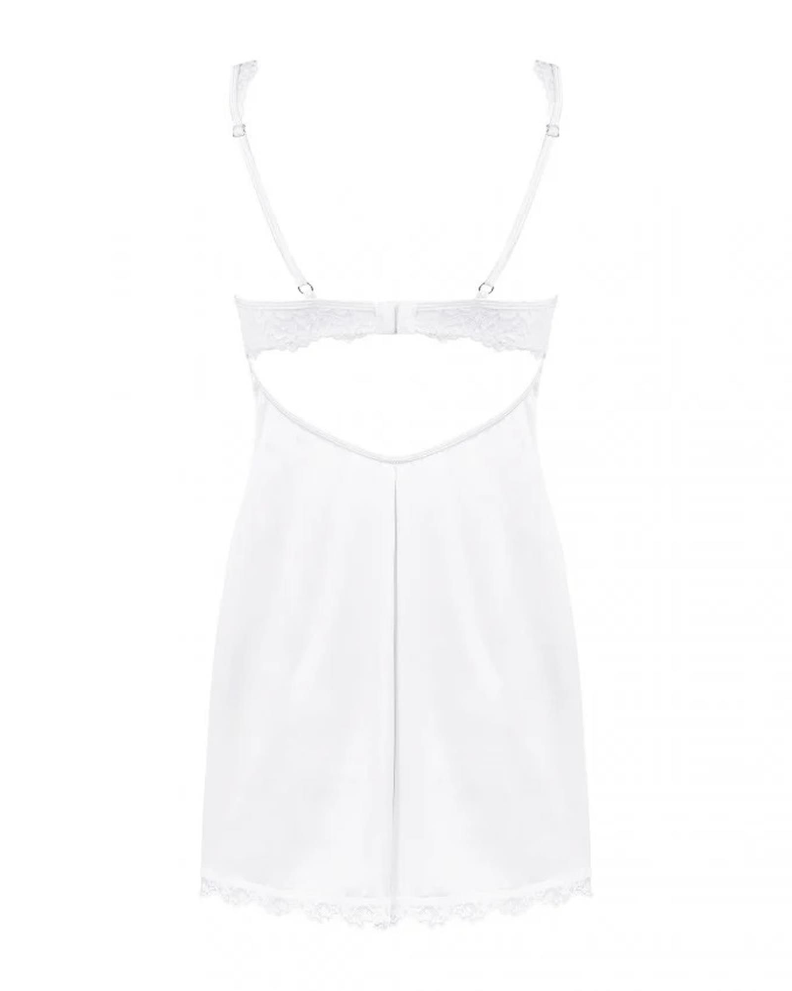 Комплект белья Obsessive Amor Blanco, S/M (белый)