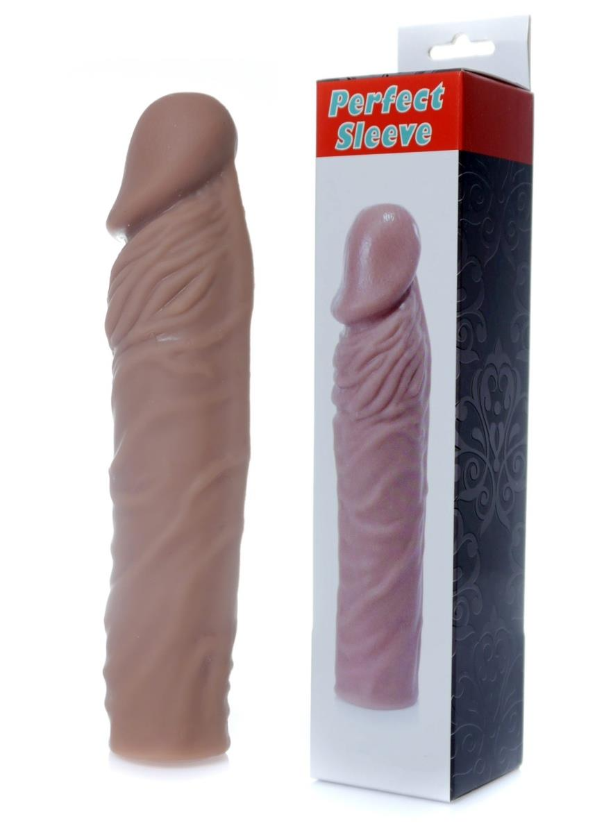 Насадка на пенис Boss Perfect Sleeve Mulatto, 19 см (коричневый)