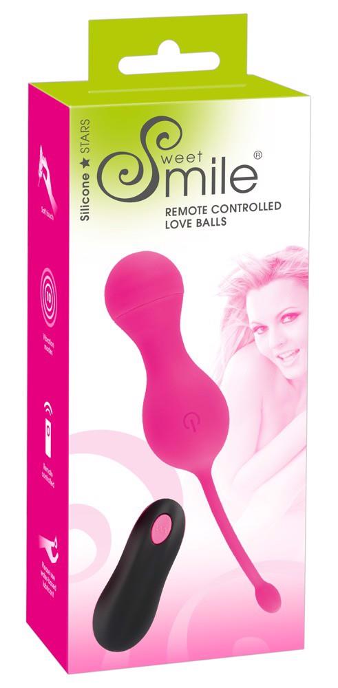 Вагинальные шарики Sweet Smile RC Love Balls, 16,4 см (розовый)