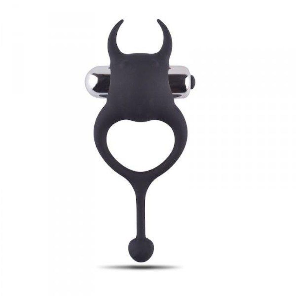 Эрекционное кольцо Toyz4lovers Anello Fallico Vivie Devil, 13 см (черный)