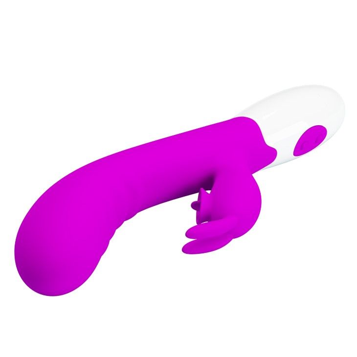 Вибратор-кролик Pretty Love Cerberus Licking Vibrator, 20,6 см (фиолетовый)