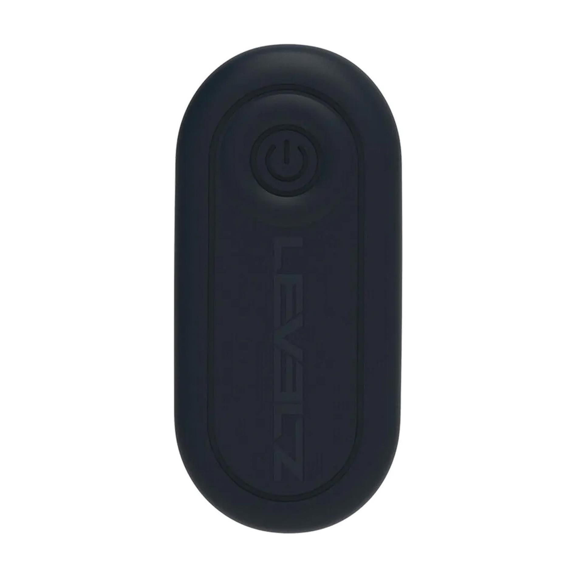 Levelz Dual Motor Remote Control Beaded Vibrating Liquid Silicone Prostate Stimulator - Wibrator analny, Czarny, 10 cm