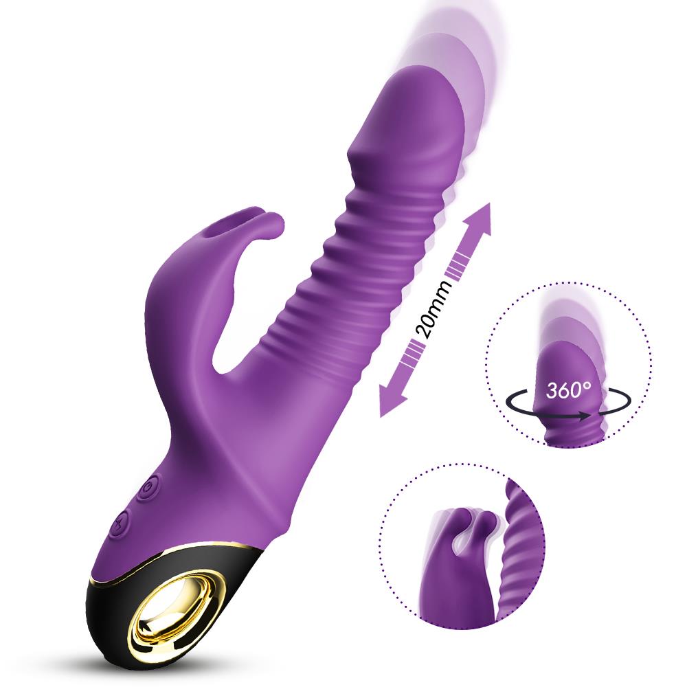 Вибратор-кролик B - Series Joy Zing, 22.7 см (фиолетовый)