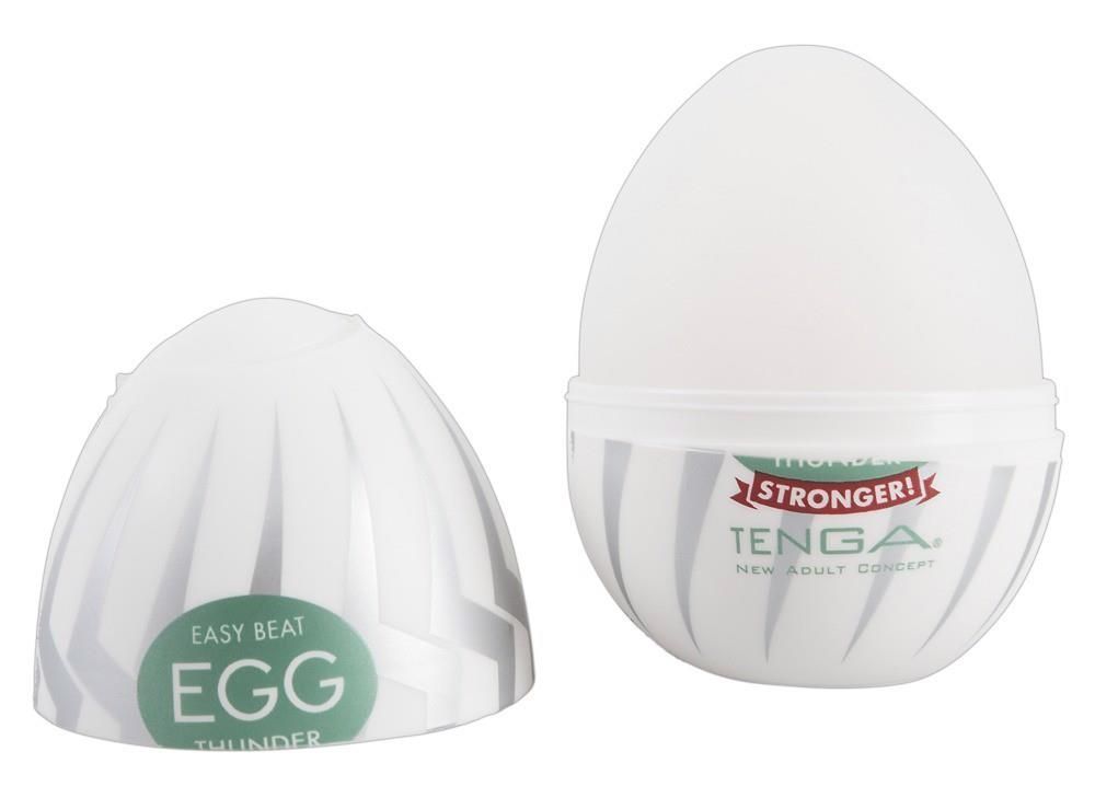 Мастурбатор яйцо Tenga Egg Stronger Thunder (белый)
