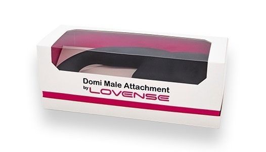 Насадка для вибромассажеров Lovense Domi/Domi 2 Male Attachment, 18 см (черный)