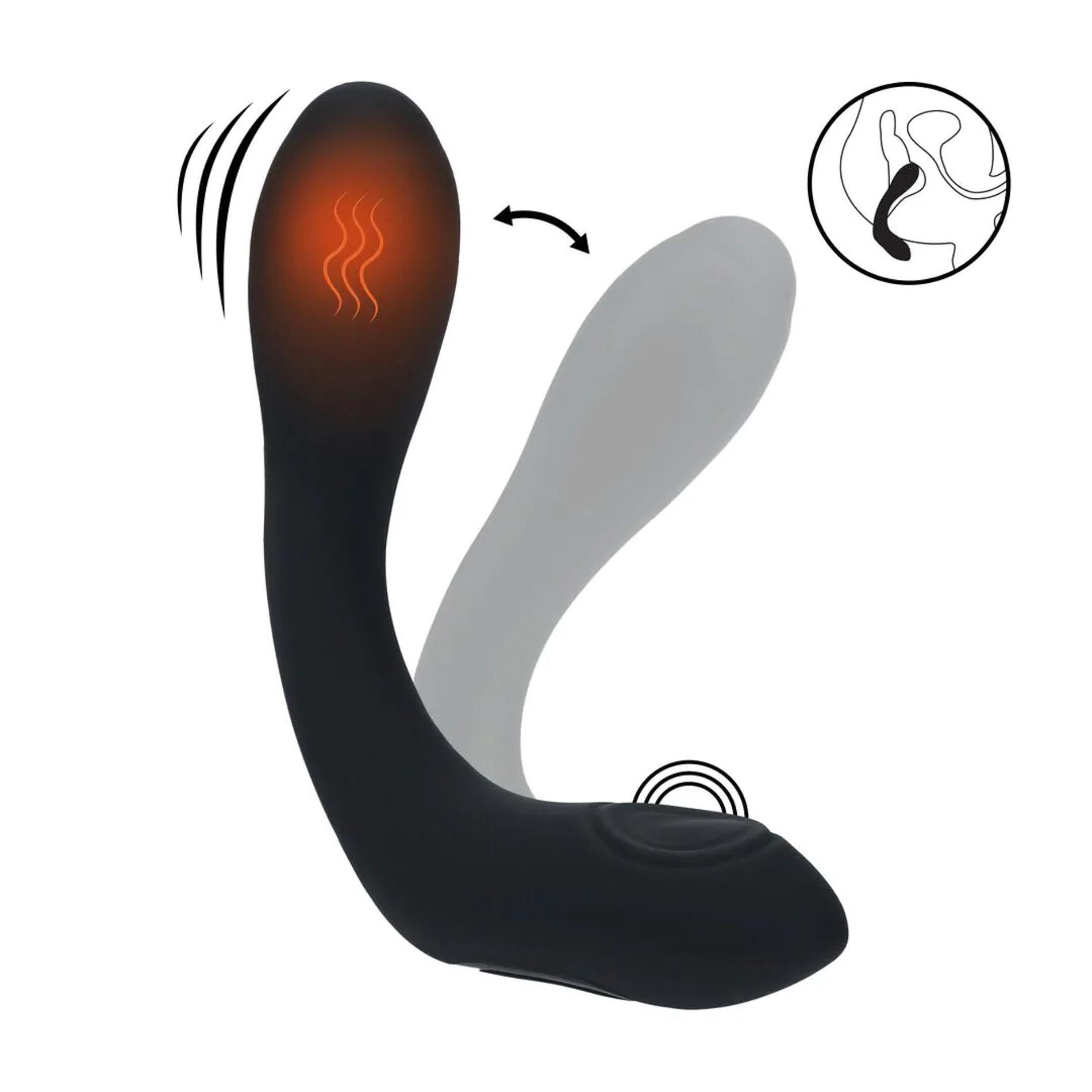 Shots Rechargeable Bendable Prostate Stimulator - Stymulator prostaty, Czarny