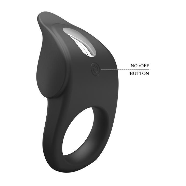 Эрекционное кольцо Pretty Love Vibrating Susanna, 8,7 см (черный)