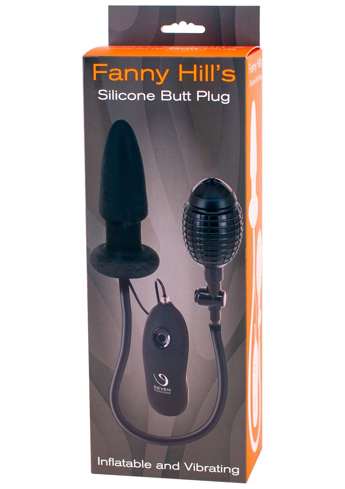 Анальний розширювач Seven Creations Fanny Hills Butt Plug, 10 см (чорний)