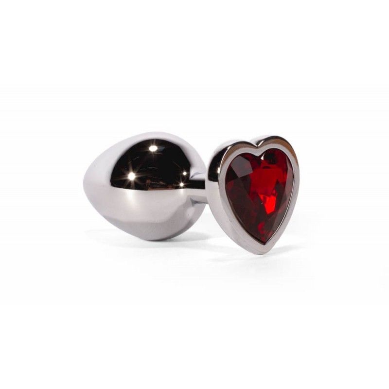 Korek analny Secret Shine Red Heart Plug, 7 cm (czerwony)