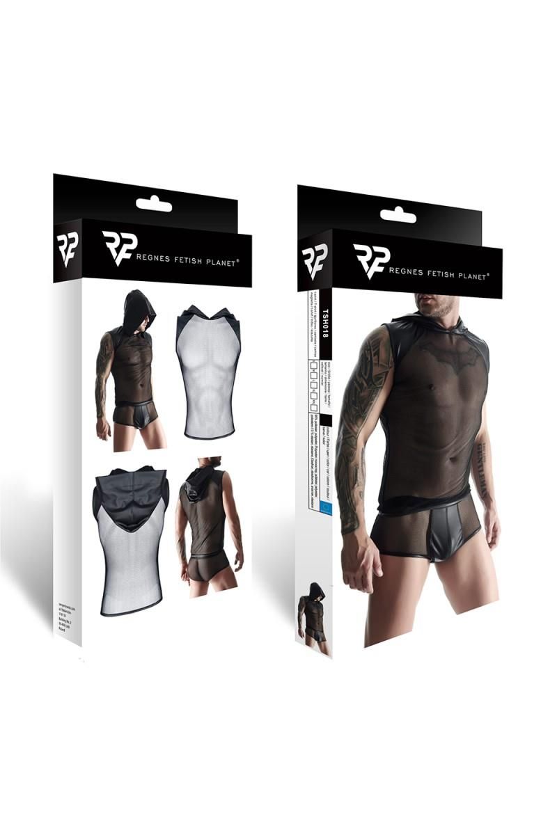 Męska t-shirt bez rękawów Regnes Fetish Planet, L (czarny)