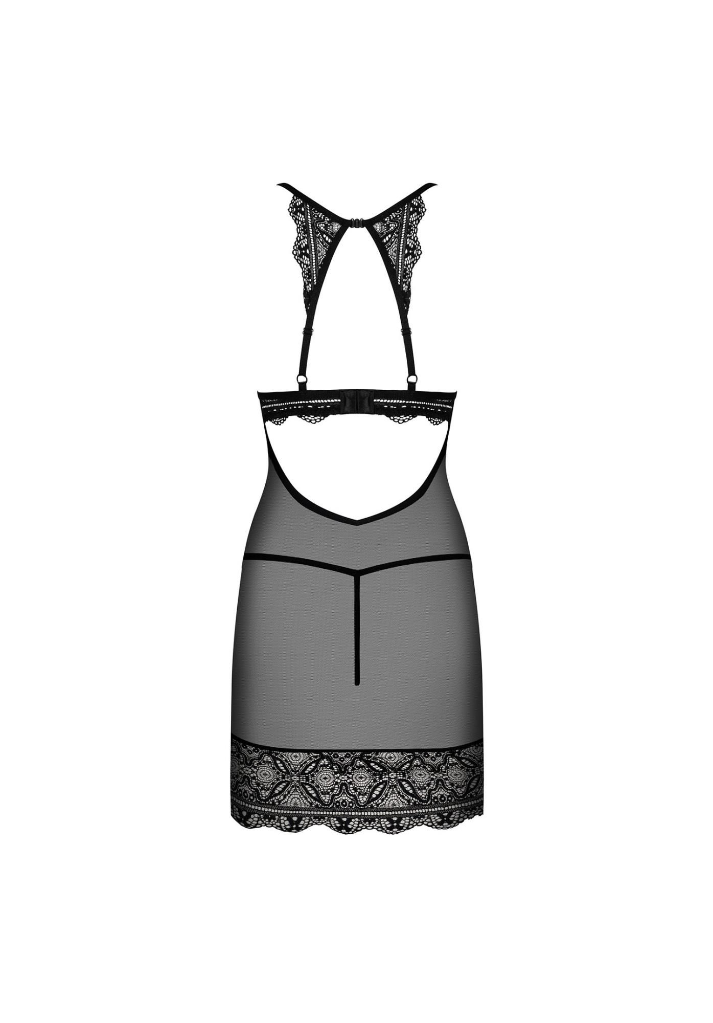 Эротический комплект Obsessive Reneliai, L/XL (черный)