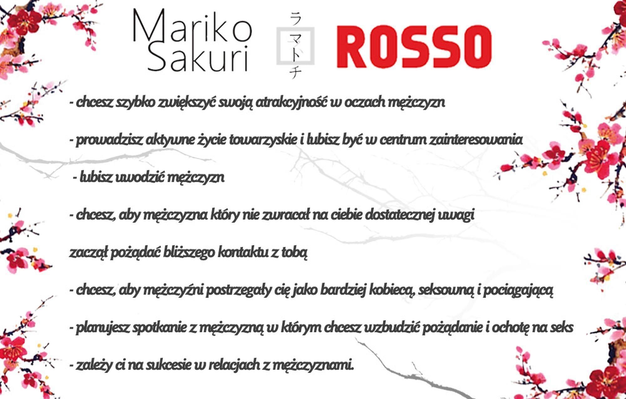 Женские духи с феромонами Mariko Sakuri Rosso, 50 мл