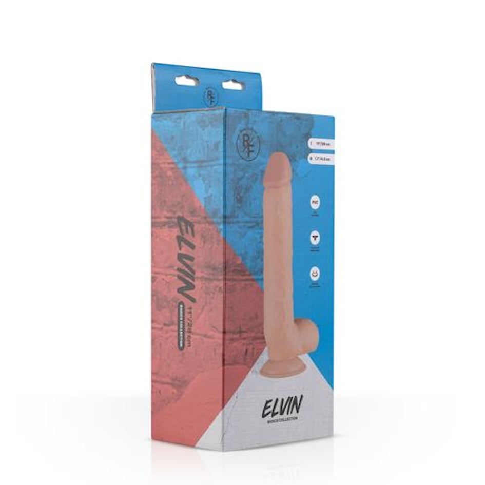 Фаллоимитатор EasyToys Elvin Realistic, 27.5 см (телесный)