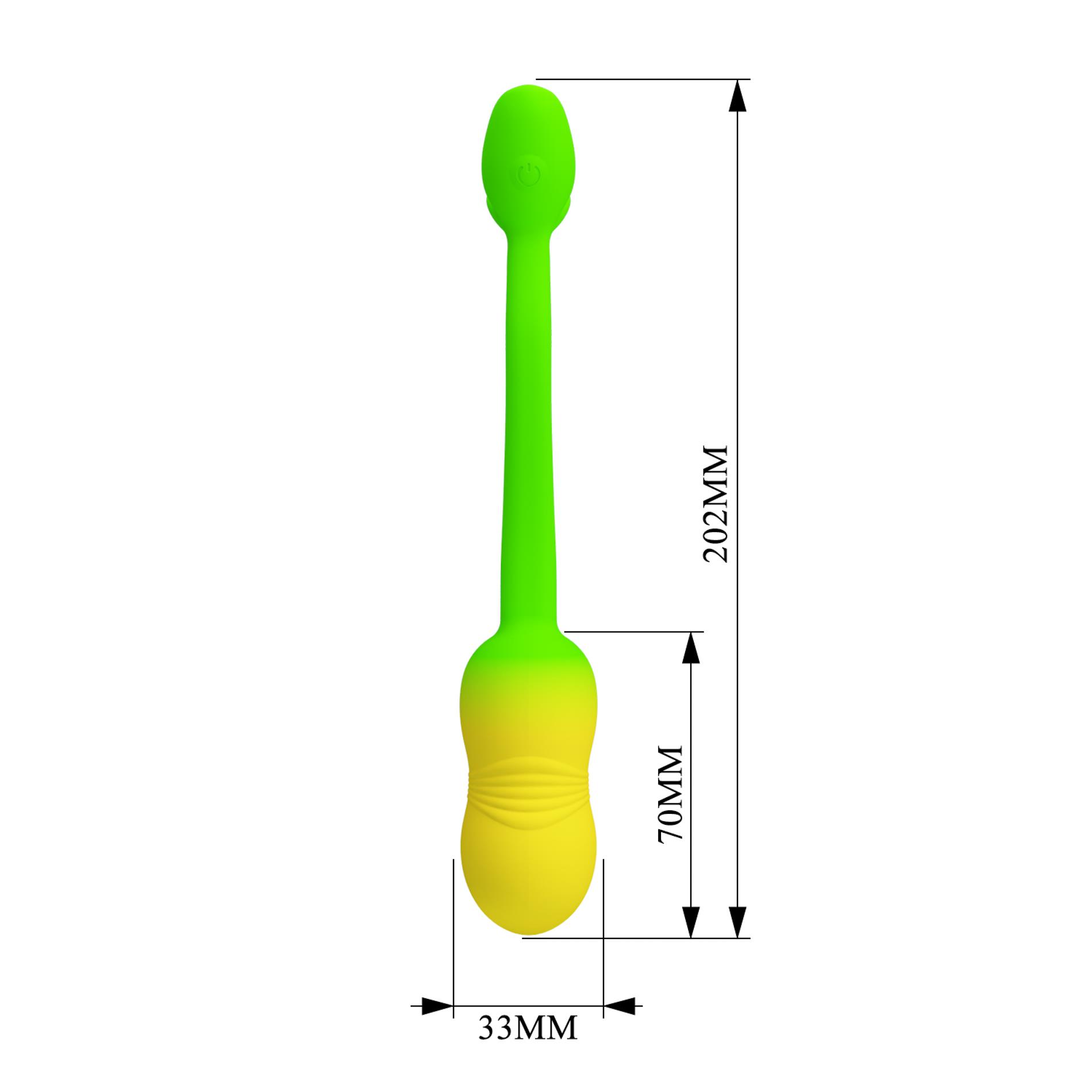 Wibrujące Jajko Pretty Love Poulsen App Egg 02, 20.2 cm (żółty)