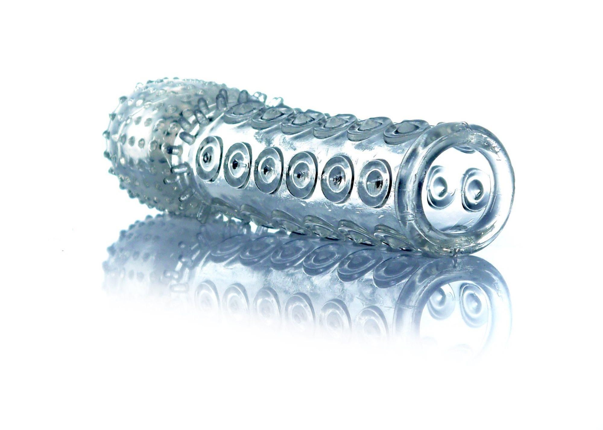 Насадка на пенис Boss Series Stymulator Penis Sleeve, 13,5 см (голубой)